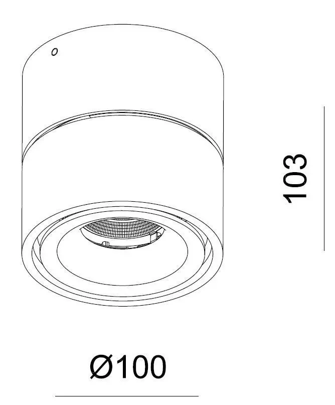 LED-Deckenlampe Uni II One Flex 12W 3000K weiß