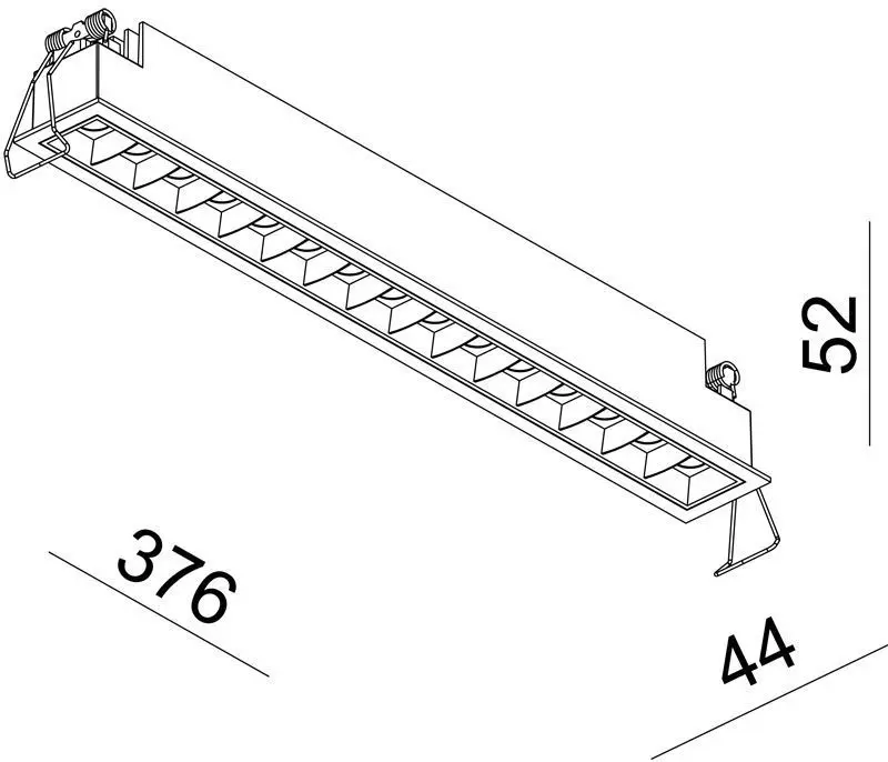 LED-Einbauleuchte Ceti 15 versch. Reflektoren 30W