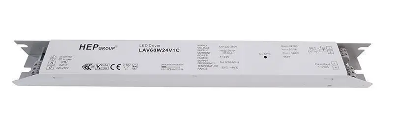 LED-Treiber dimmbar 1-10V DC/CV 24V, 60W, 0-2500mA