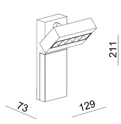 LED-Wandleuchte Ceti 5 Future in weiß
