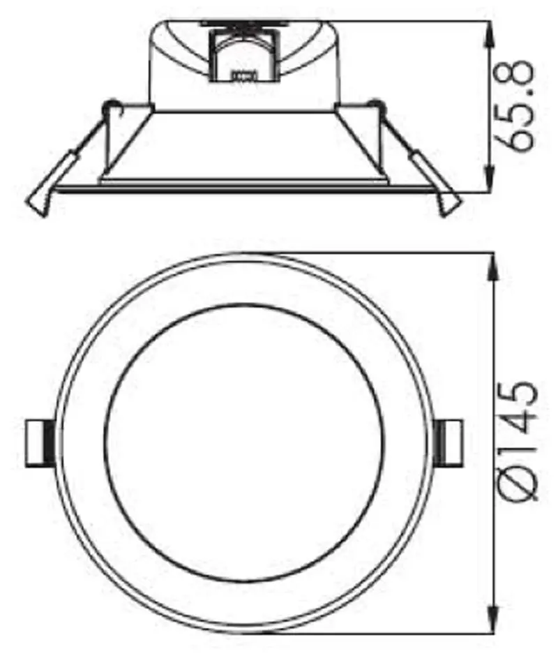 LED-Einbauleuchte Acrux III CCT 3/4/6000K 14.5W silber