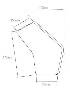 LED-Wandaufbauleuchte Keops Dim to Warm, 3000K-2000K