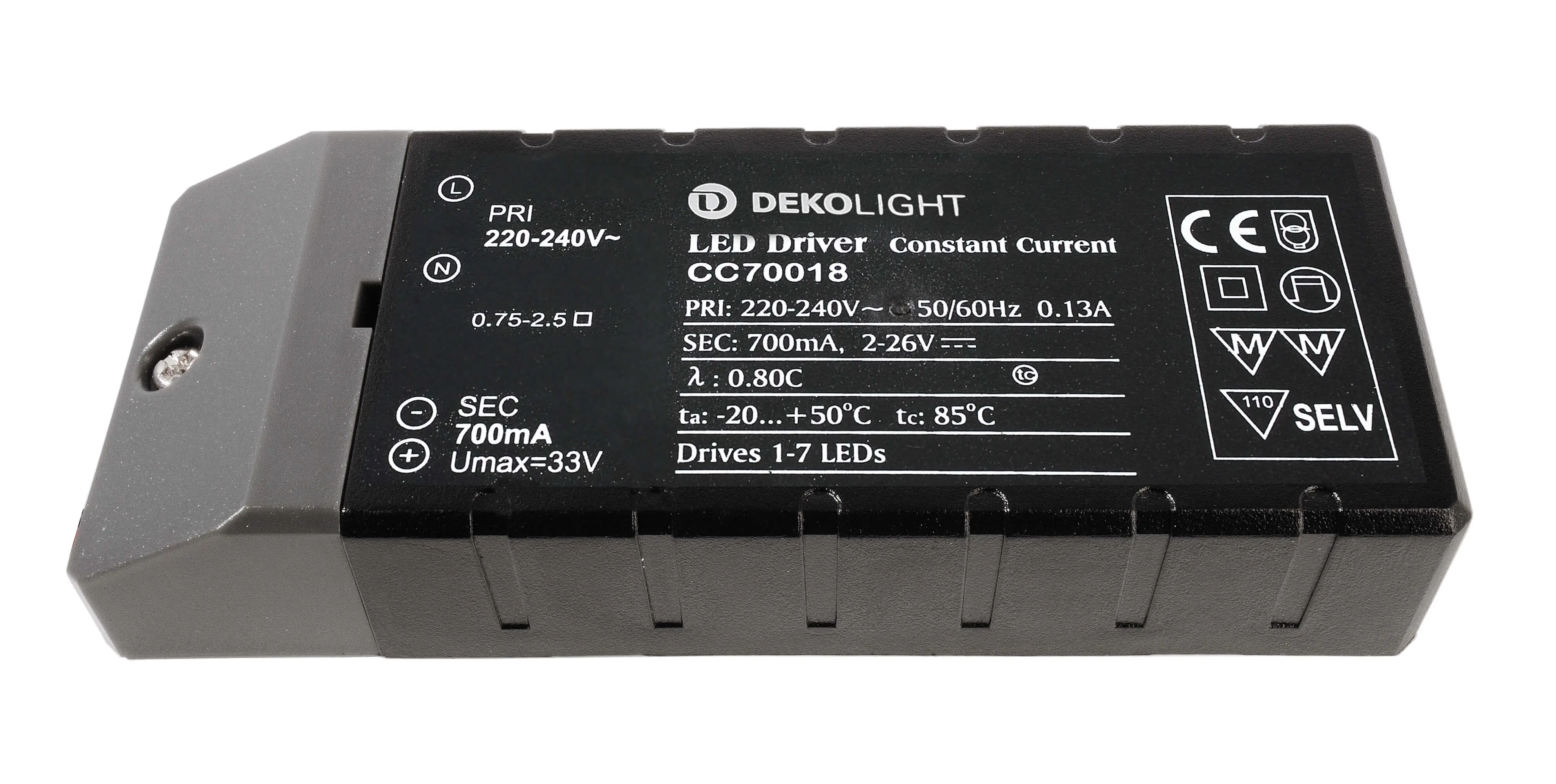 LED-Treiber Netzgerät Basic DC/CC 2-26V, 1.4-18W, 700mA