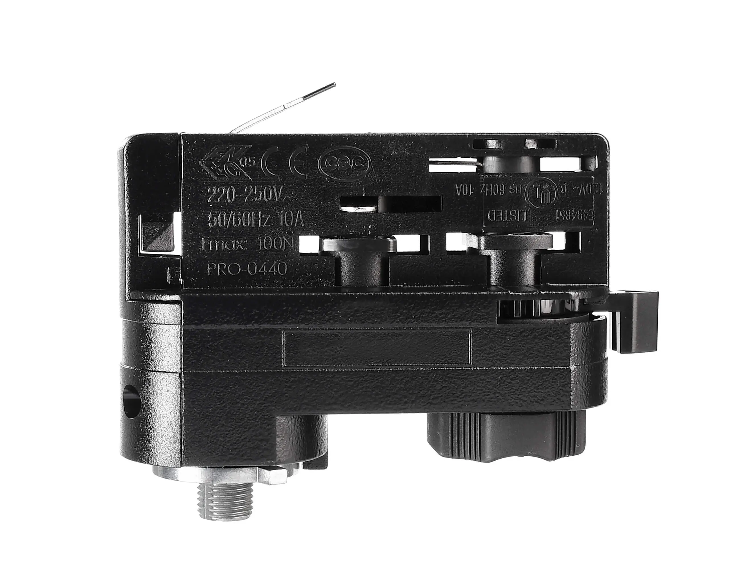 3-Phasen Multi Adapter für D-Line Stromschiene schwarz