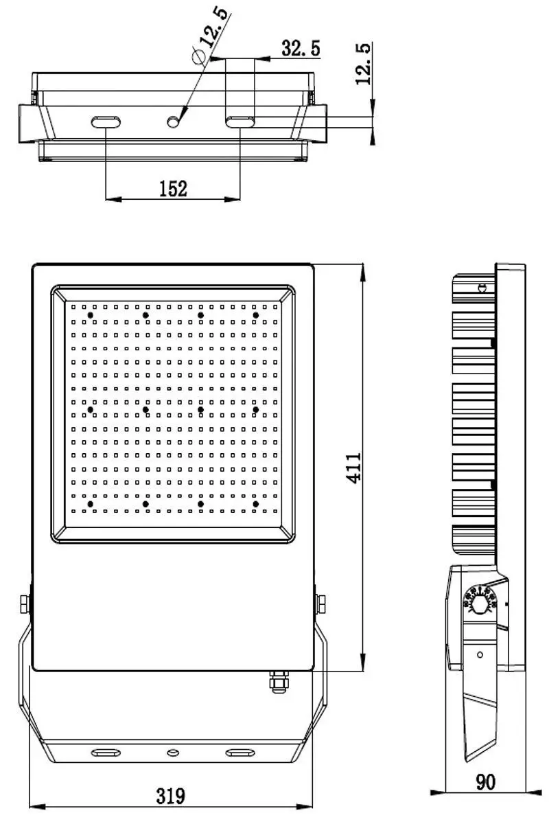 Fluter Atik Maximum IP65/44 LED 302W, 4000K, 39900lm