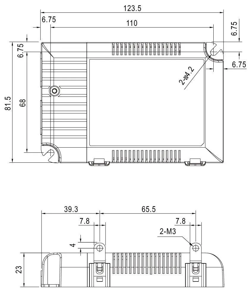 LED-Treiber dimmbar CASAMBI, Push-Dim, 42W, 350-1050mA