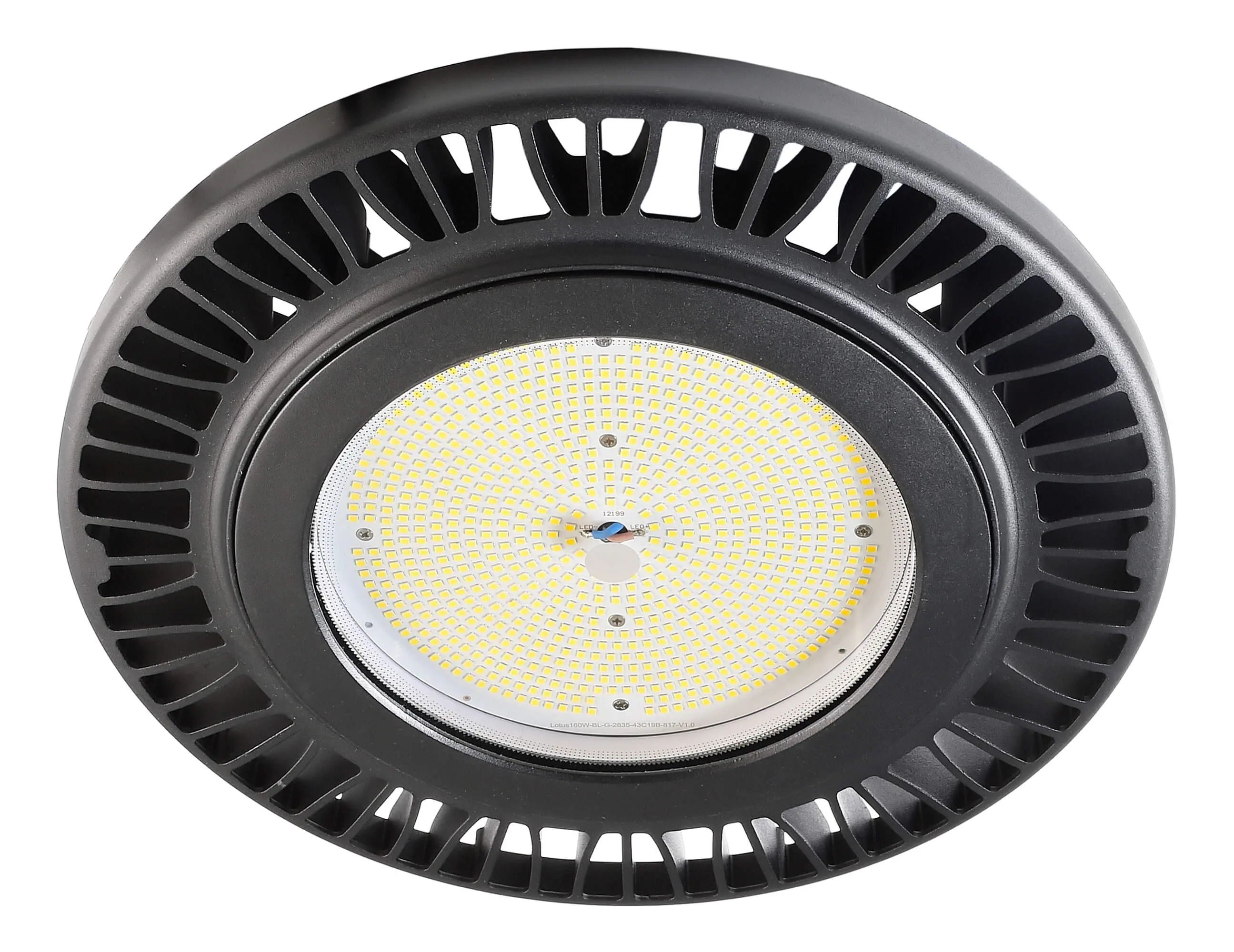 LED-Pendelleuchte Hallenstrahler Aludra 5000K 160W, schwarz