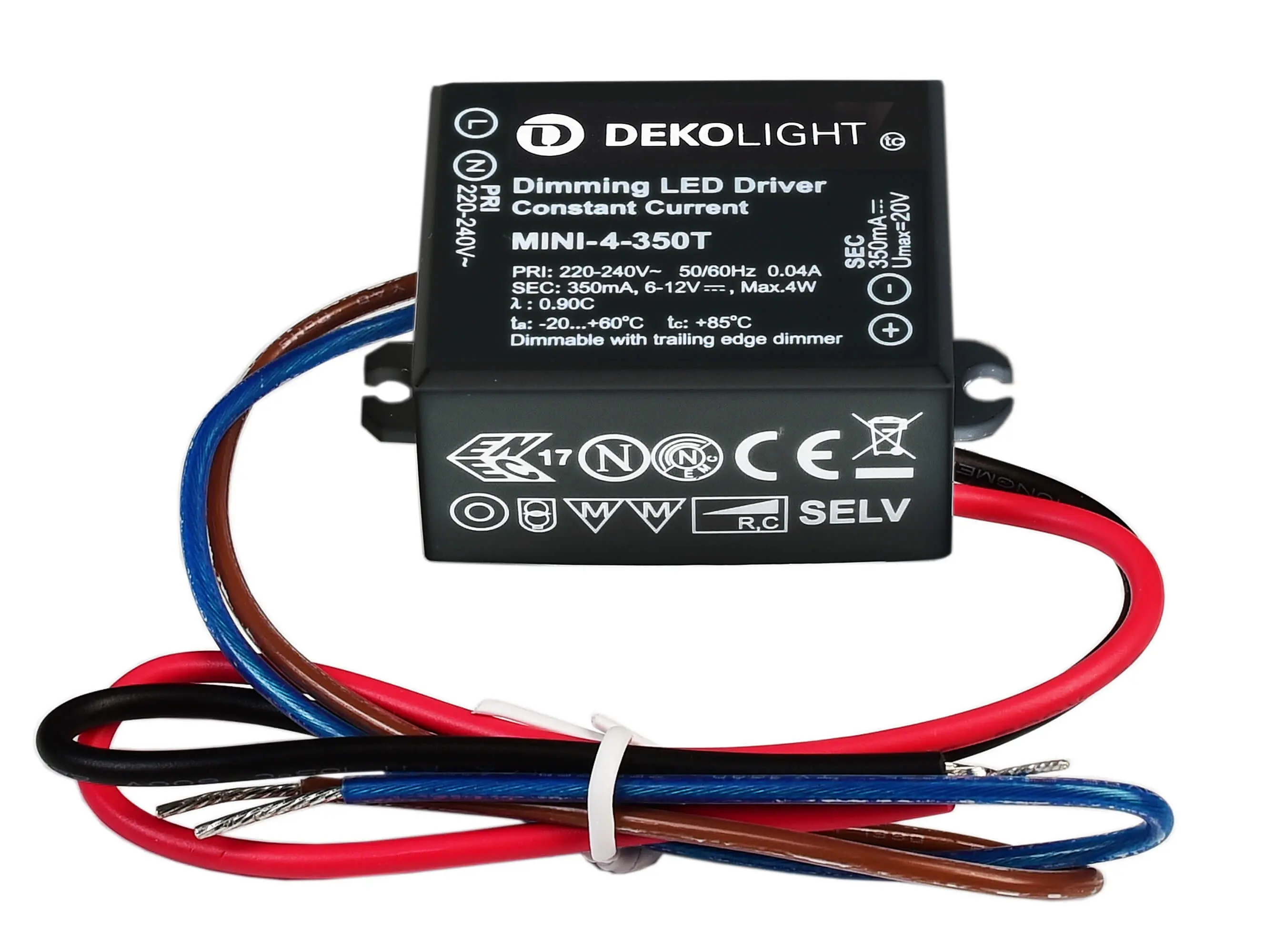 LED-Netzgerät Mini DIM CC 6-12V DC 2,1-4W IP65, 350mA