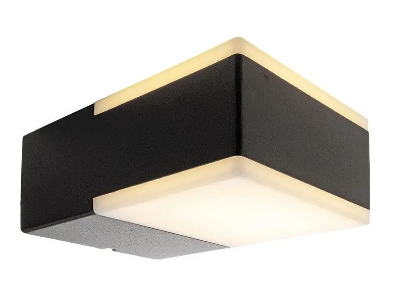 LED-Außenwandlampe Shade Cube Up & Down in anthrazit