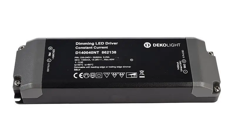 LED-Treiber Basic dimmbar DC/CC 14-28V, 19.6-40W, 1400mA