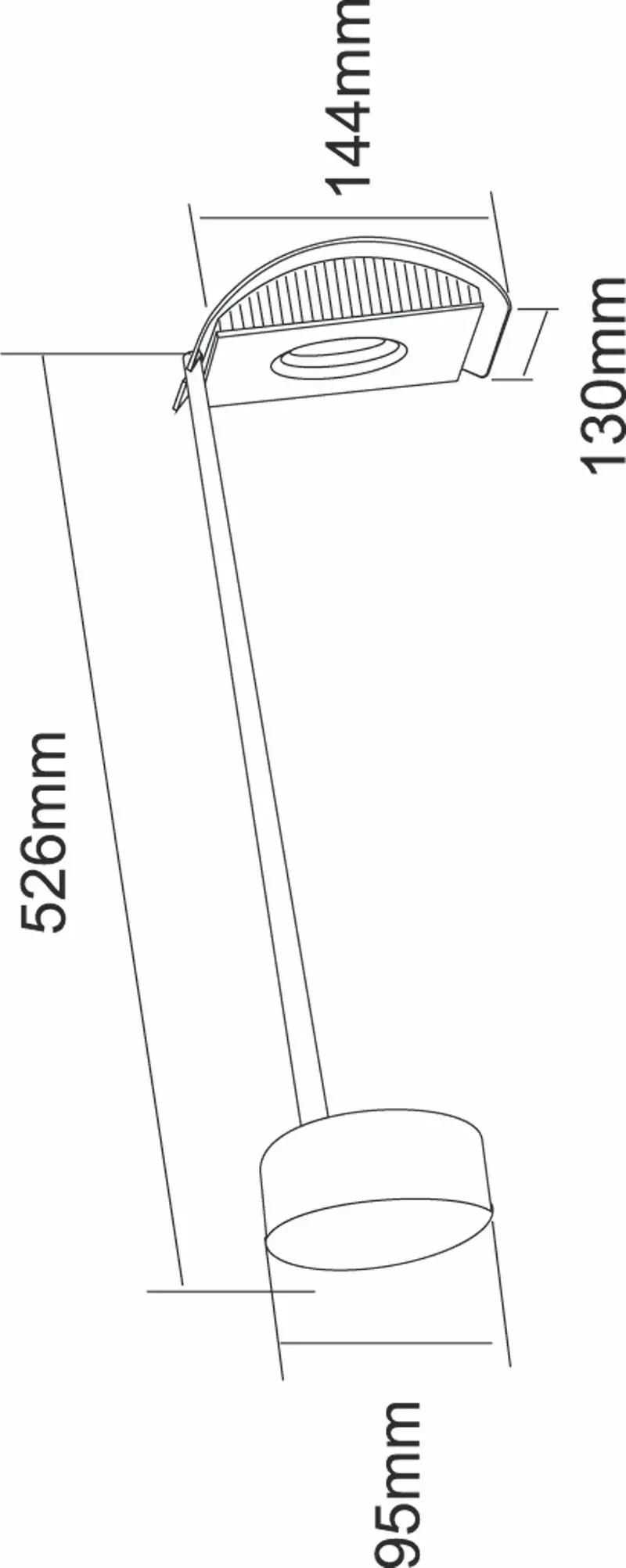 LED Displayleuchte Atis II dimmbar weiß 15W, 3000K, 1150lm