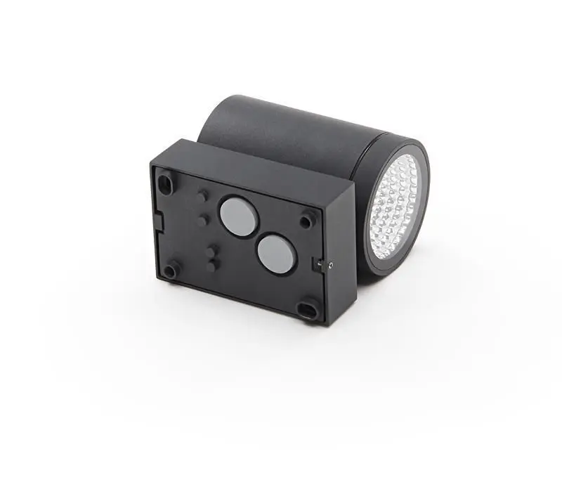 LED-Wandleuchte außen Mobby Single Down Light Ø 8,4 cm