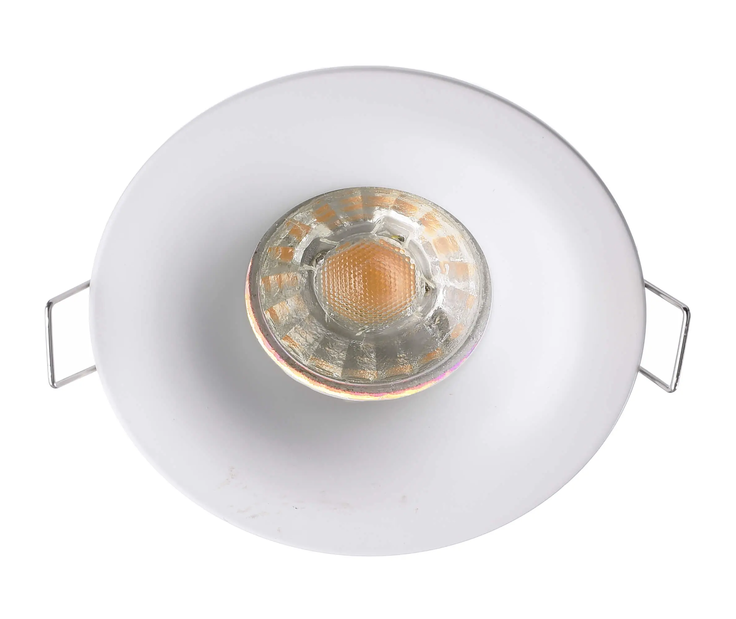 Einbaulampe Altair Dezent in rund, IP65, weiß, Ø 8,5 cm