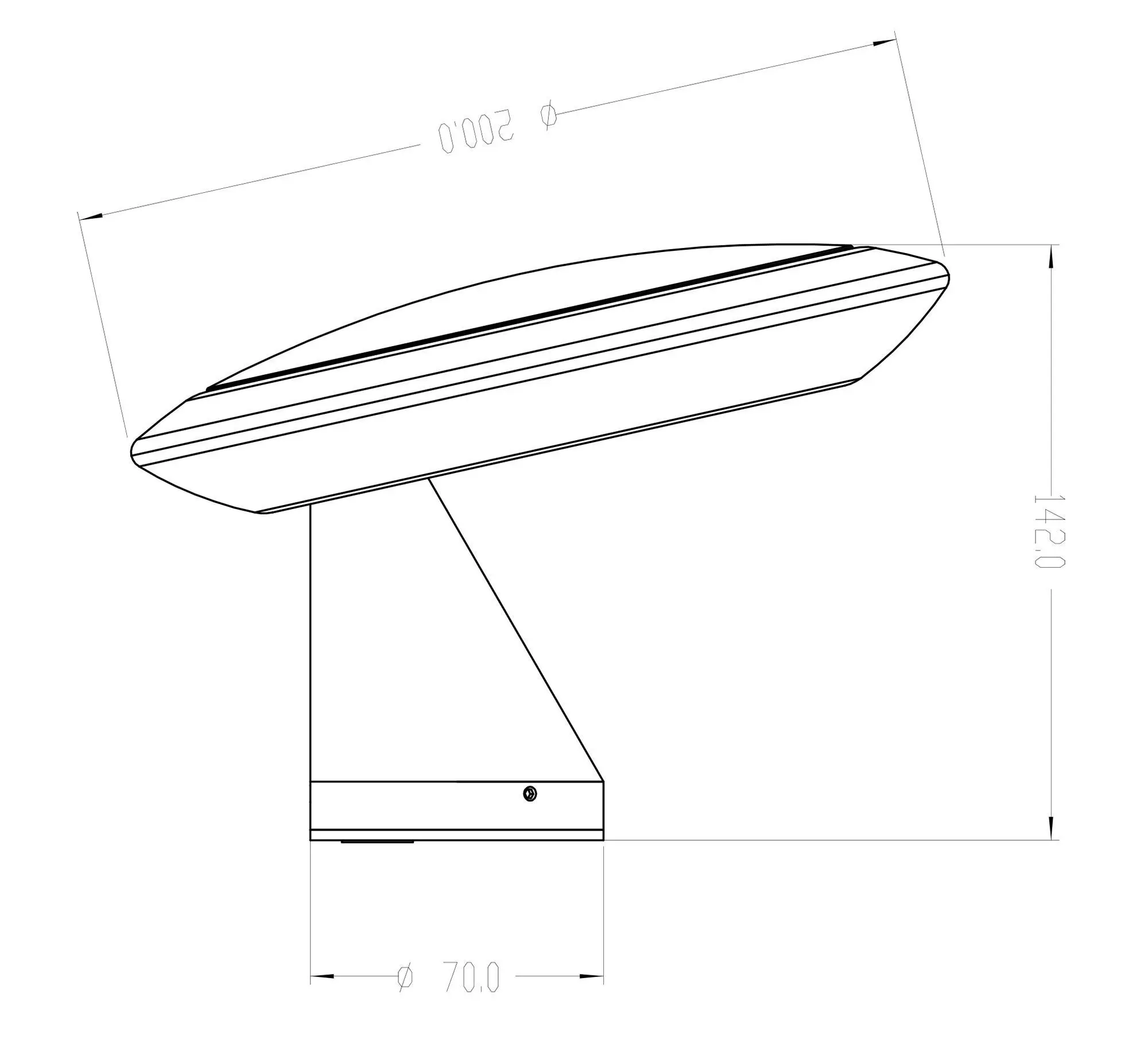 LED Wandlampe außen Bermuda, Designer Lampe