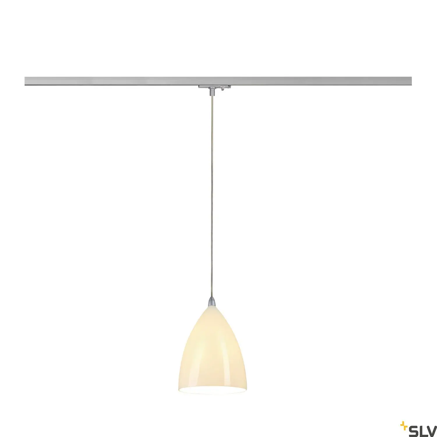 SLV Tonga 1 Phasen Pendelleuchte E14, Glas, weiß