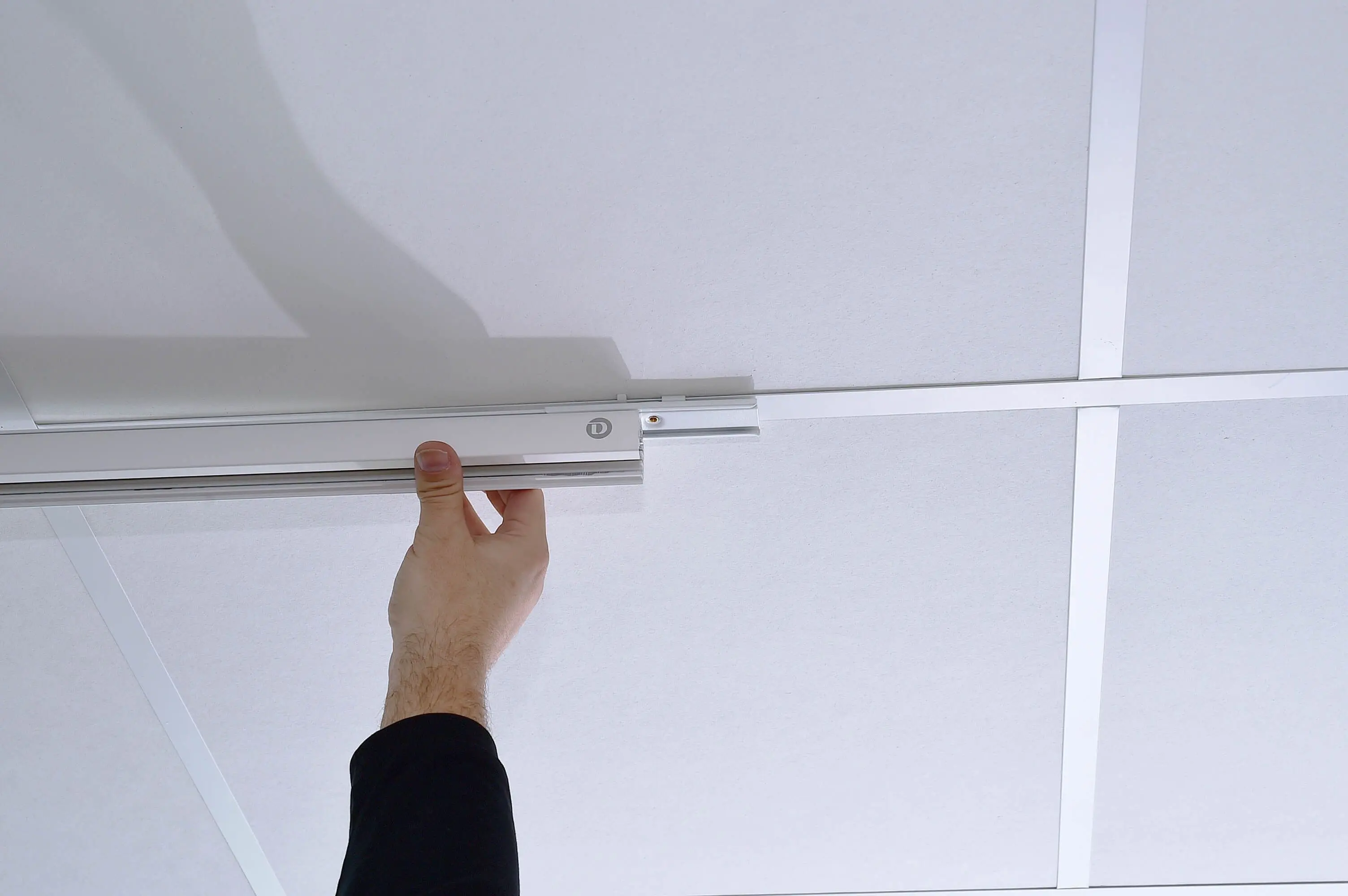 Rasterdecken Schnellmontageklammer D-Line grau
