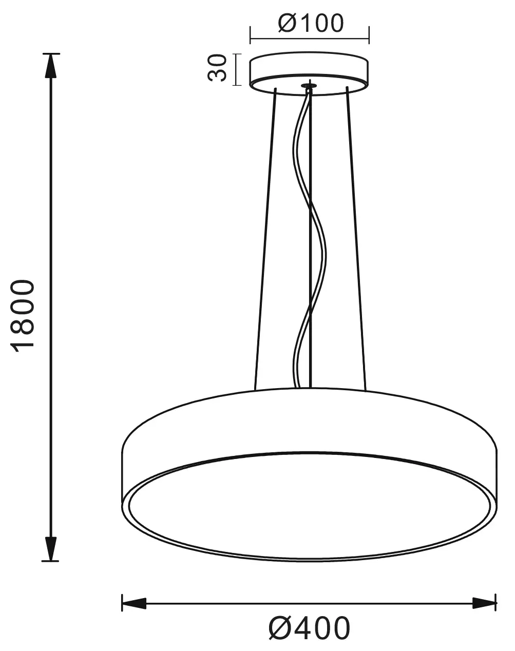 LED-Pendelleuchte Menkar 3000/4000K Ø 40cm Kaffee
