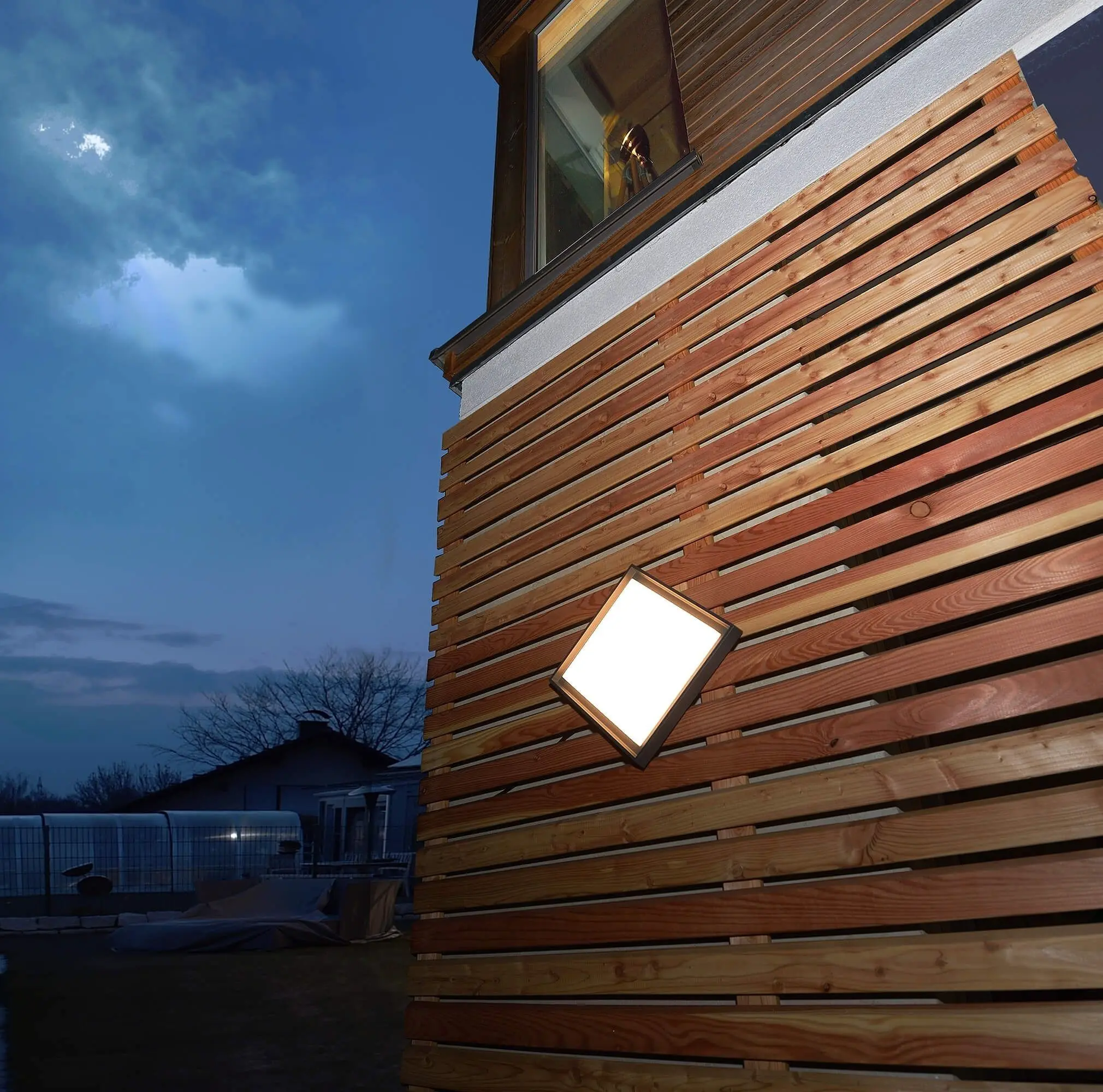 LED Deckenlampe außen Arneb Square, modernes Design