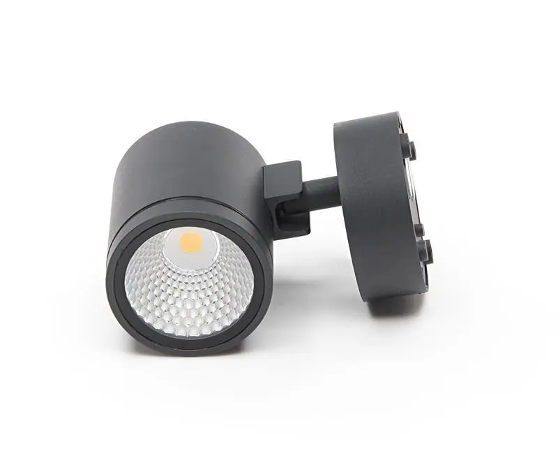 LED-Wandleuchte außen Mobby Rotator Ø 8,4 cm, anthrazit