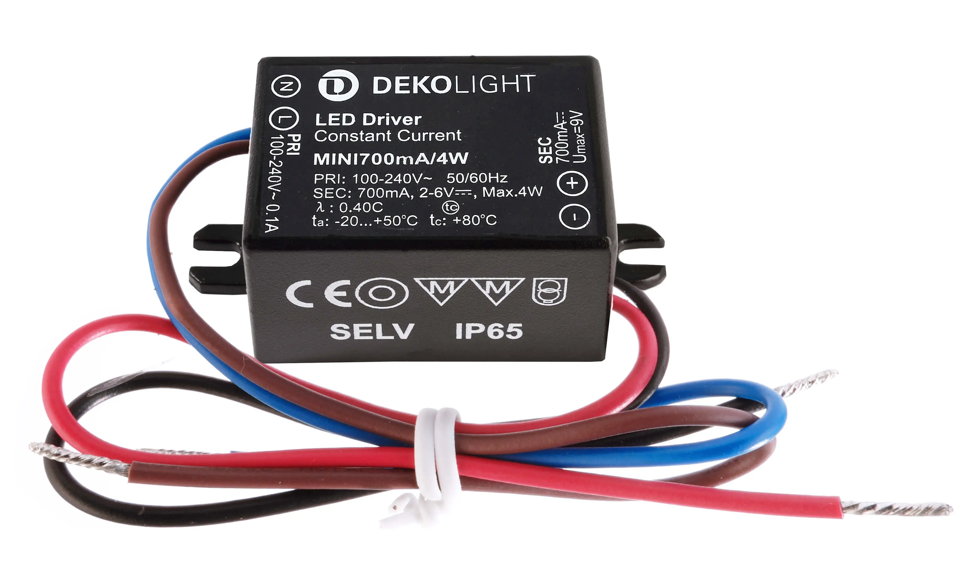 LED-Netzgerät Mini CC 2,5-6V DC 1,75-4W IP65, 700mA