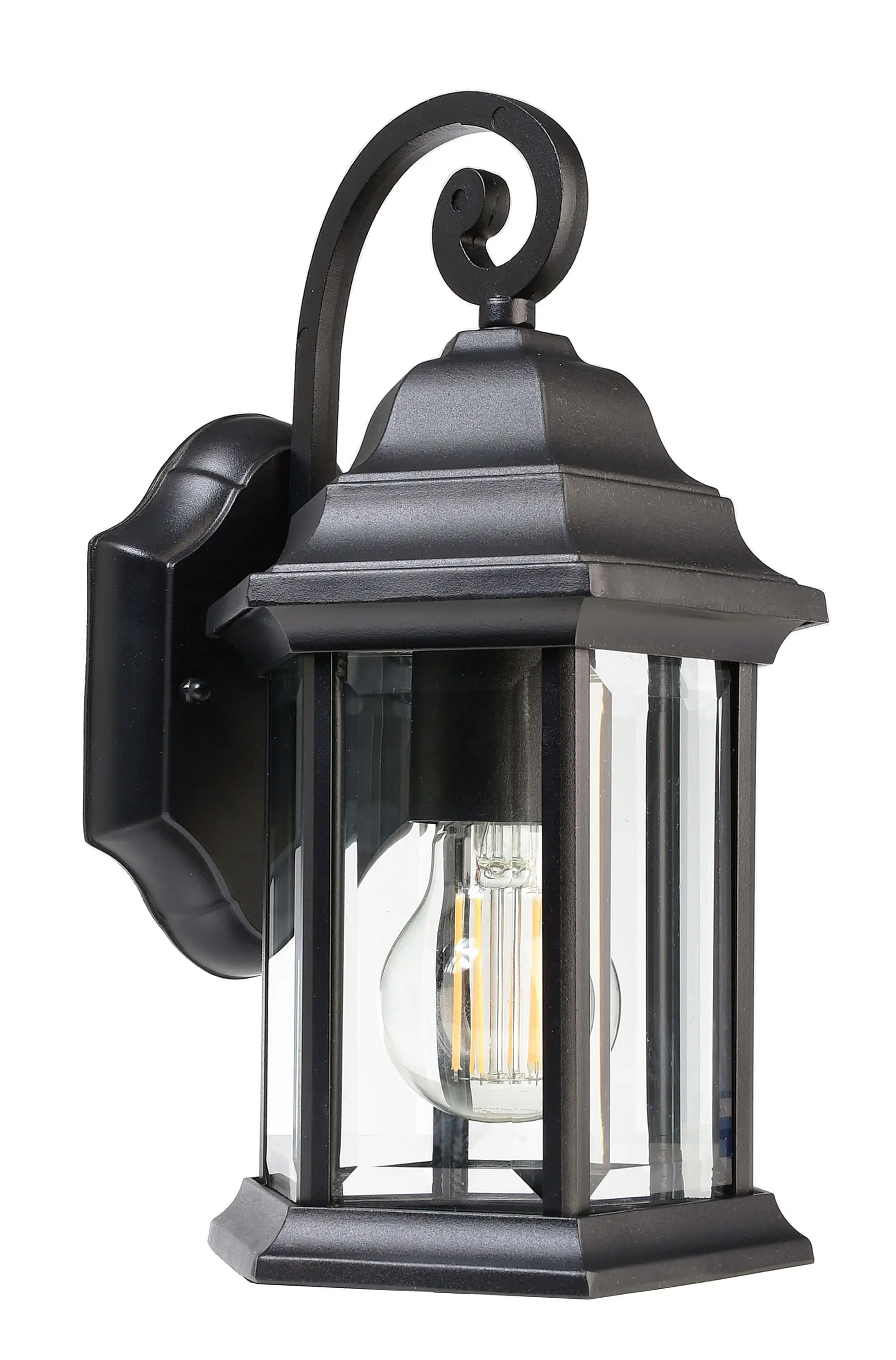 Außenwandlampe Saiph rustikales Design mit Echtglas