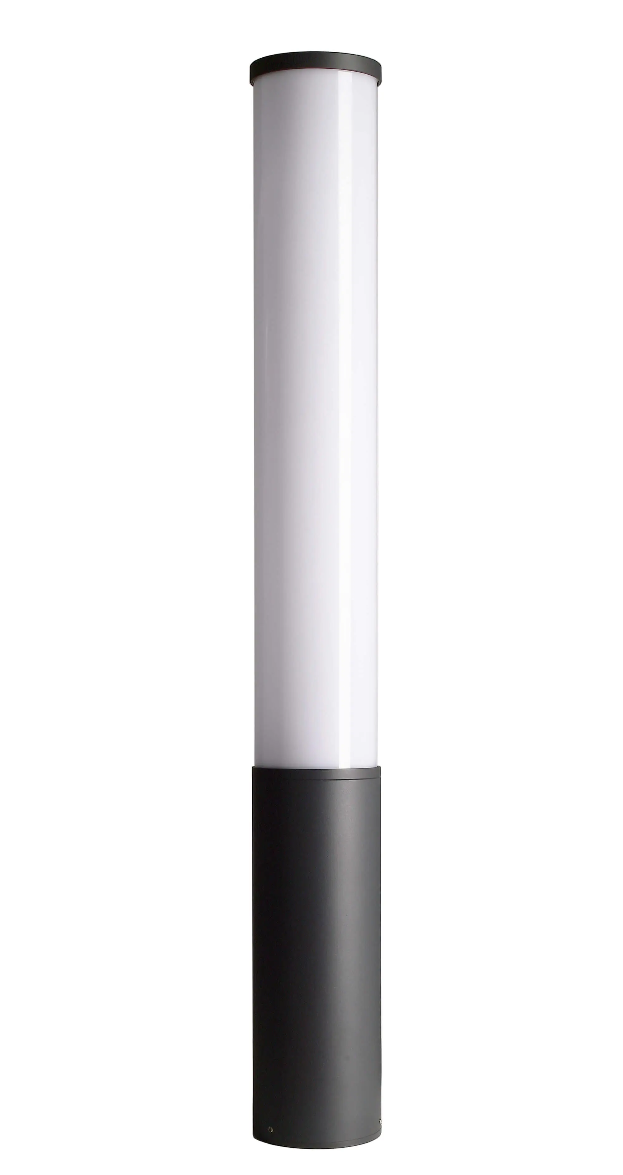 LED-Pollerleuchte Alhena rund in schwarz, 90cm
