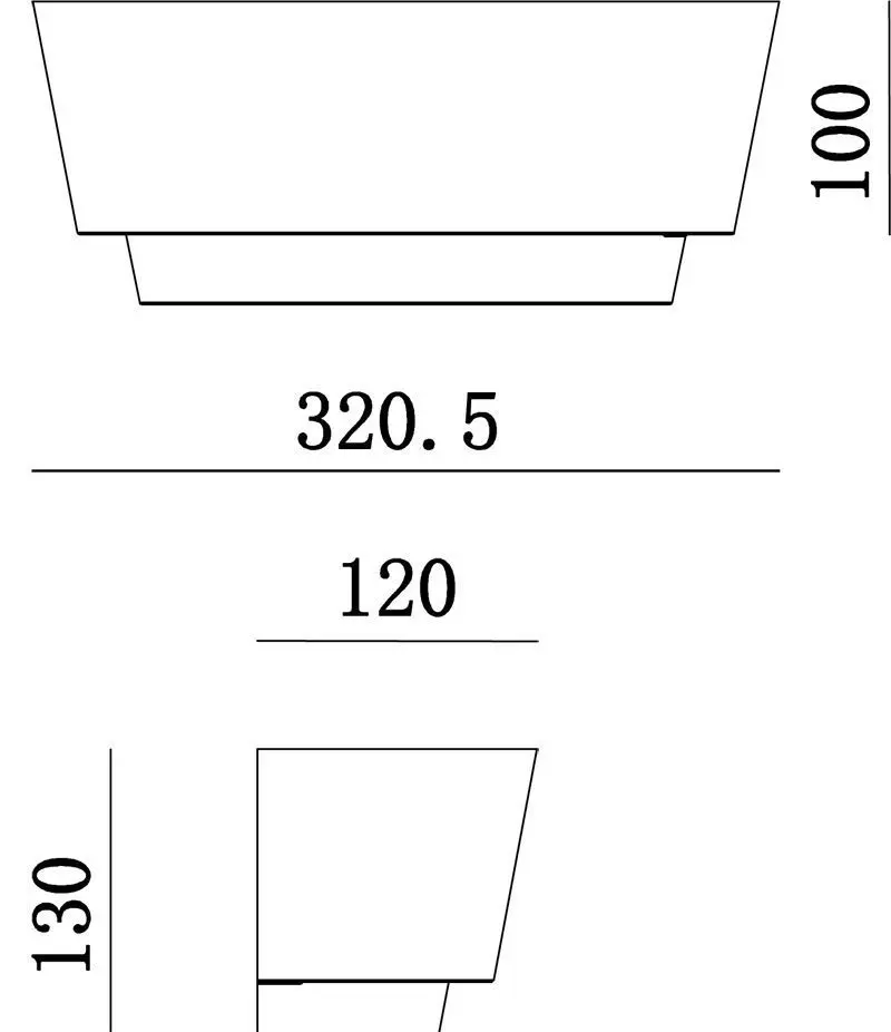 Wandlampe Twynnda Up&Down aus Gips 32cm 1-flammig