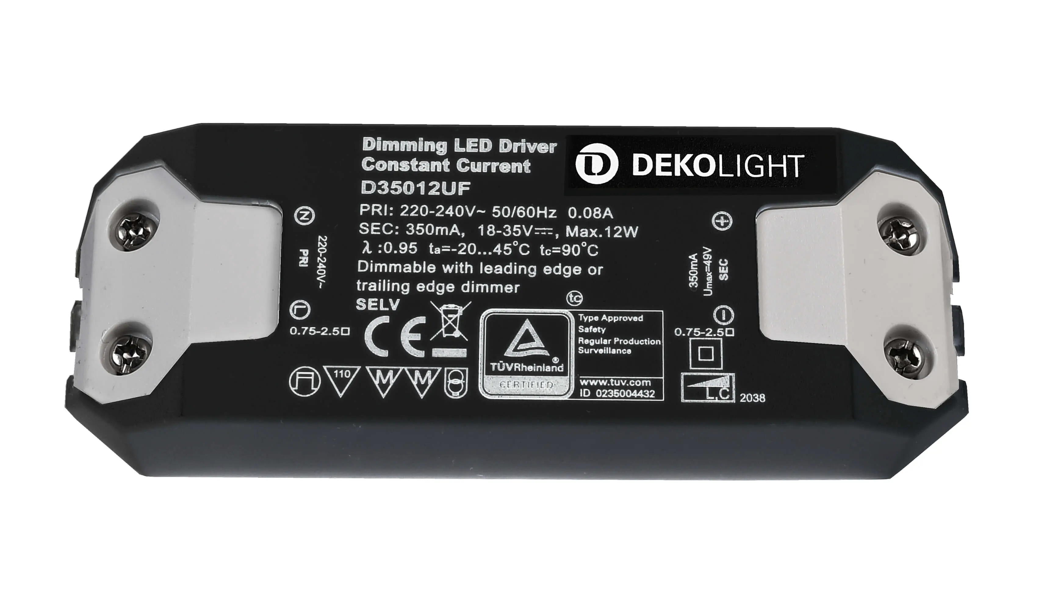LED-Treiber Basic dimmbar DC/CC 18-35V, 6.3-12W, 350mA