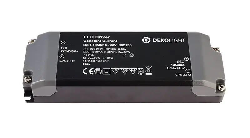 LED-Treiber Netzgerät Basic DC/CC 9-28V, 9.5-30W, 1050mA