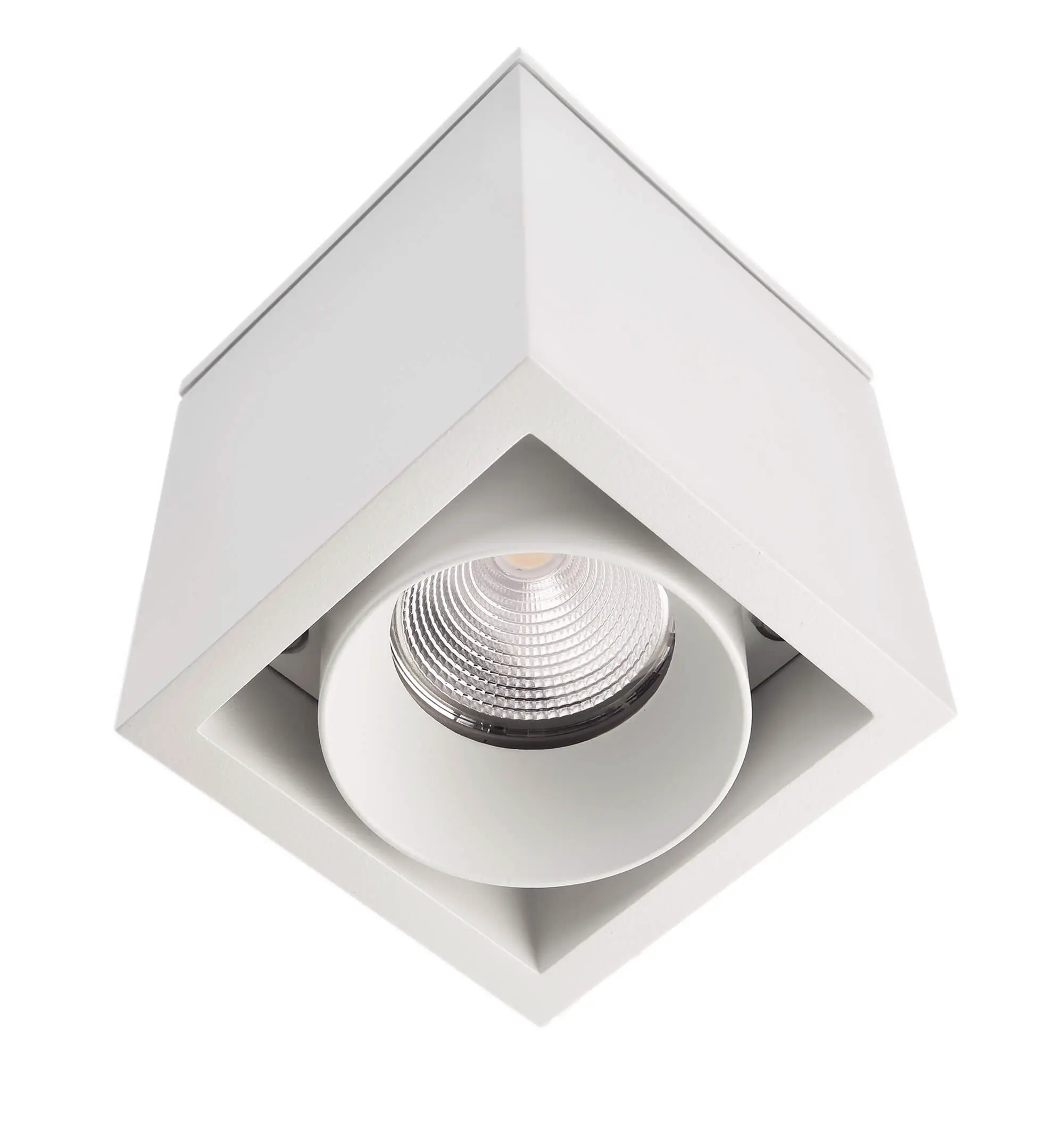 LED Deckenleuchte außen Ceti Eckig 8,5x8,5 cm, weiß