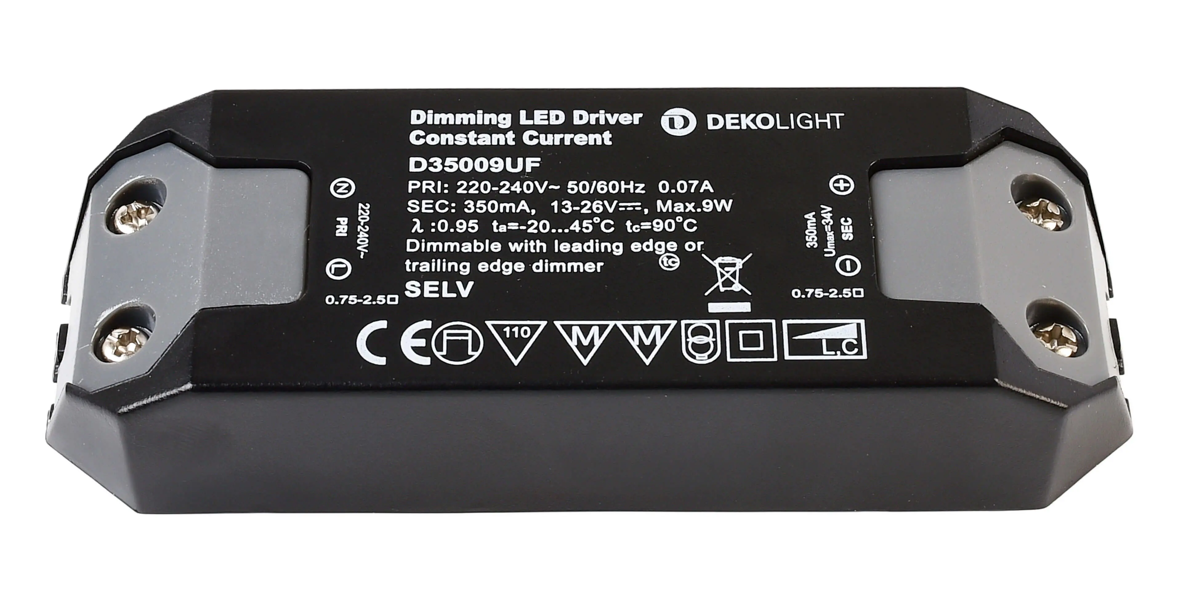 LED-Treiber Basic dimmbar DC/CC 11-26V, 3.9-9W, 350mA