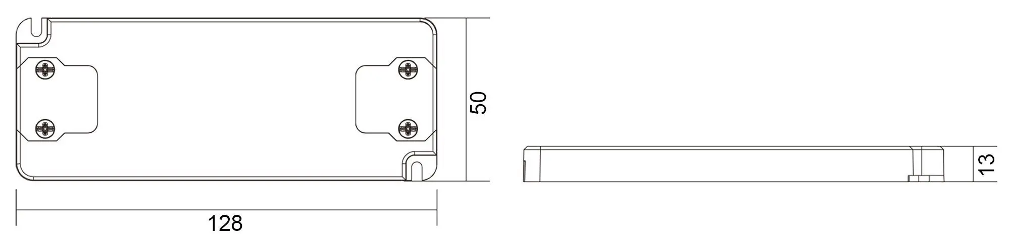 LED-Treiber Netzgerät Flat DC/CC 2-17V, 1.4-12W, 700mA