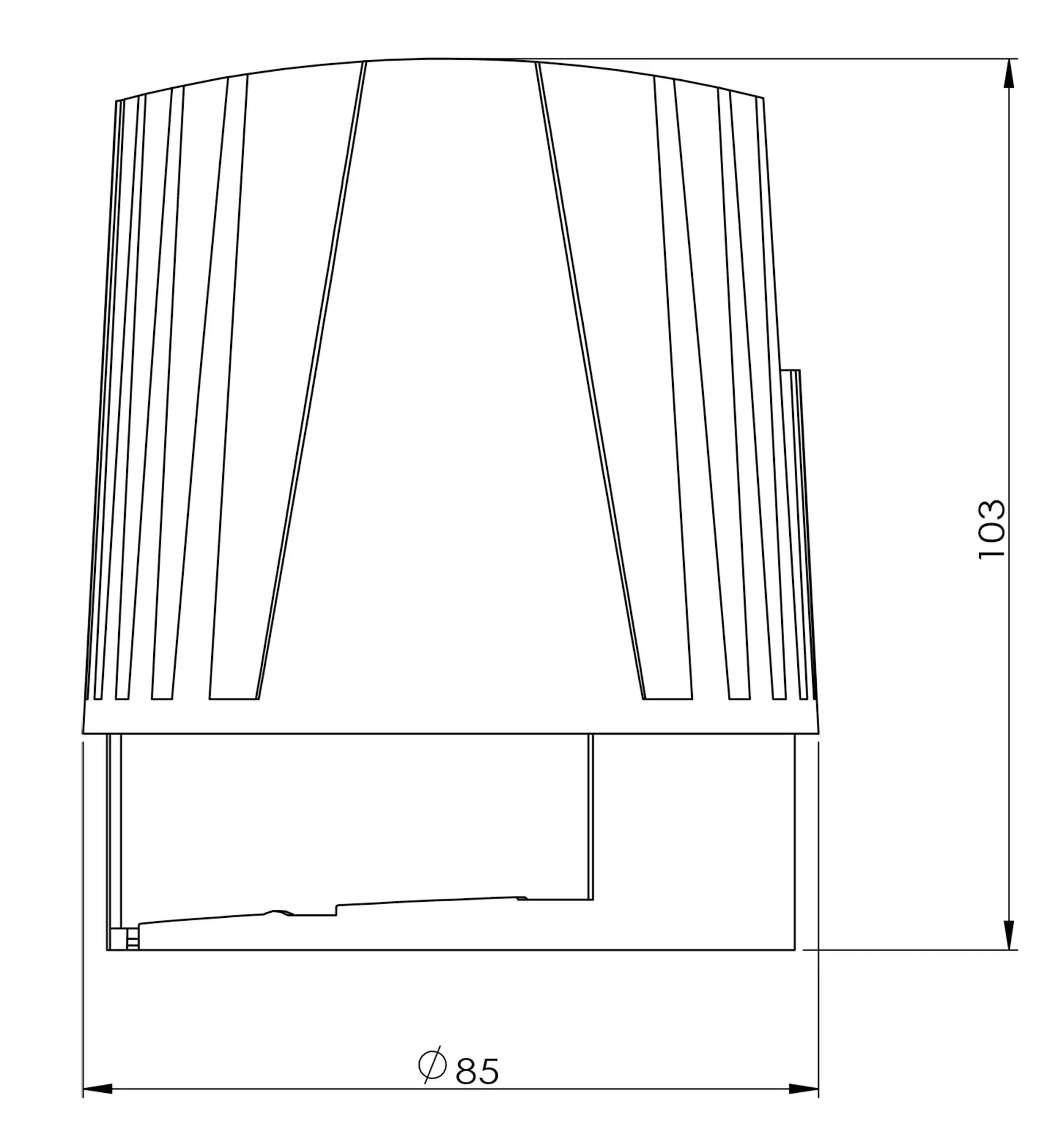 LED-Einbauleuchte Excalibur Mod 31W, 3000K, sep. Zubehör