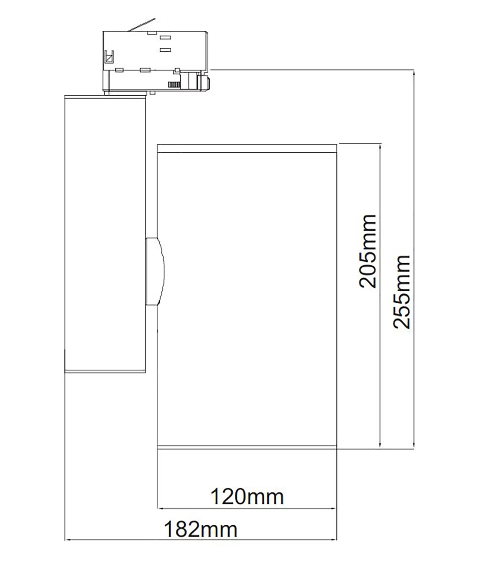 3-Phasen LED Strahler Aaron Mega Power 4000K weiß