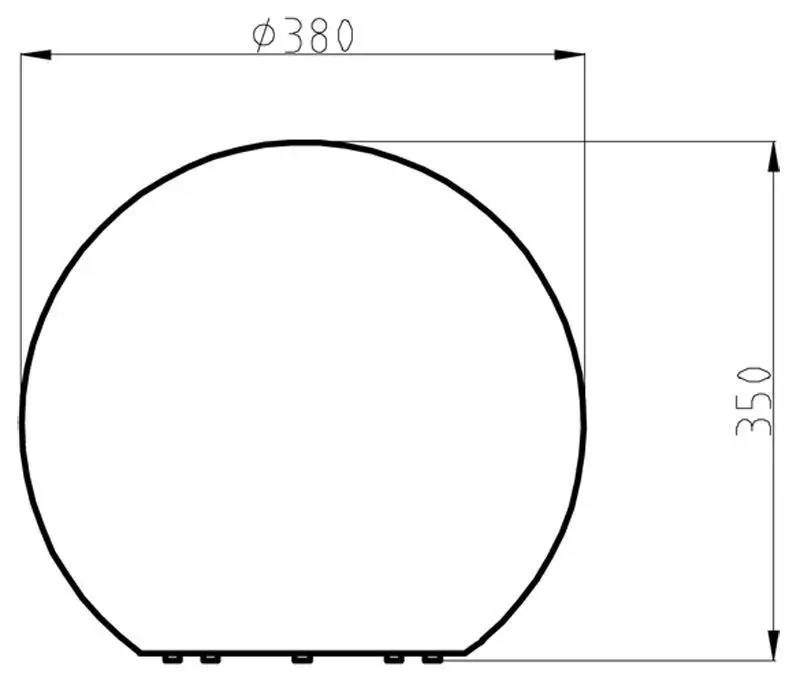 Moderne Kugelleuchte Batu in Granitoptik, Ø 38cm