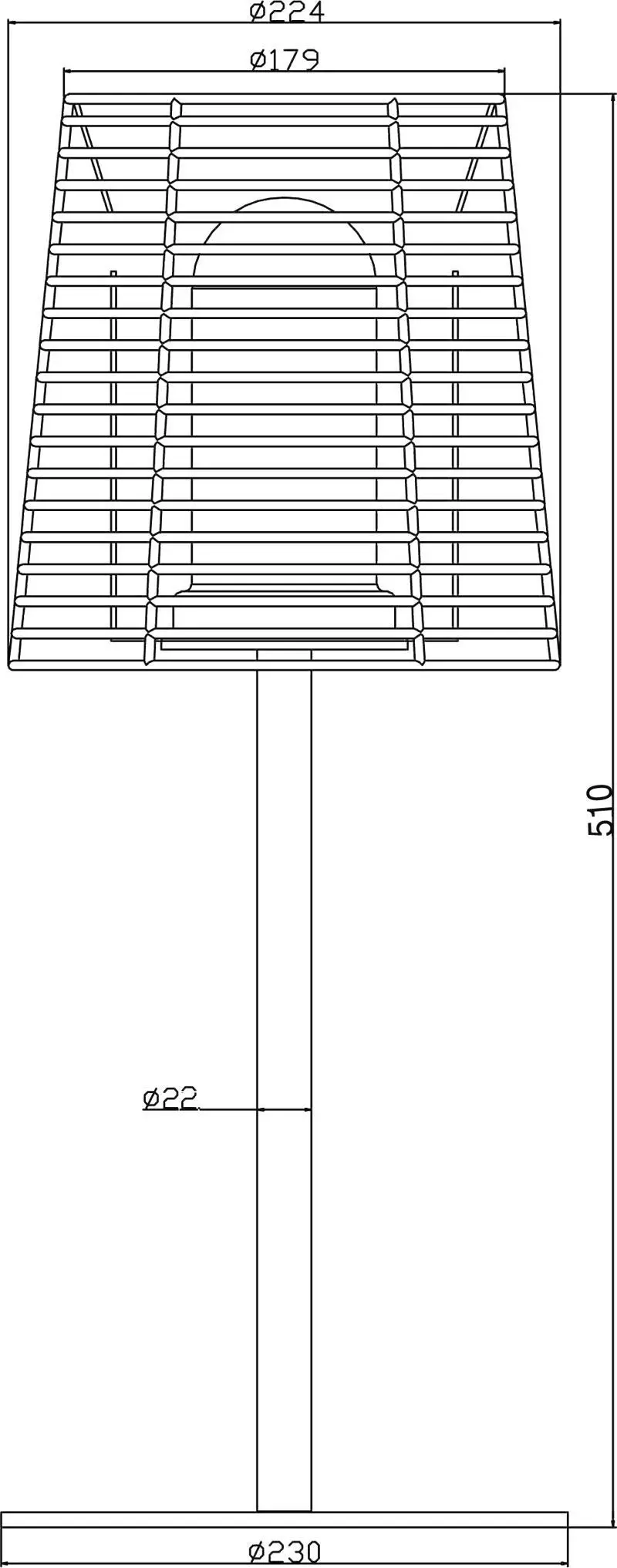 Outdoor Tischlampe Velorum E27 IP44 anthrazit